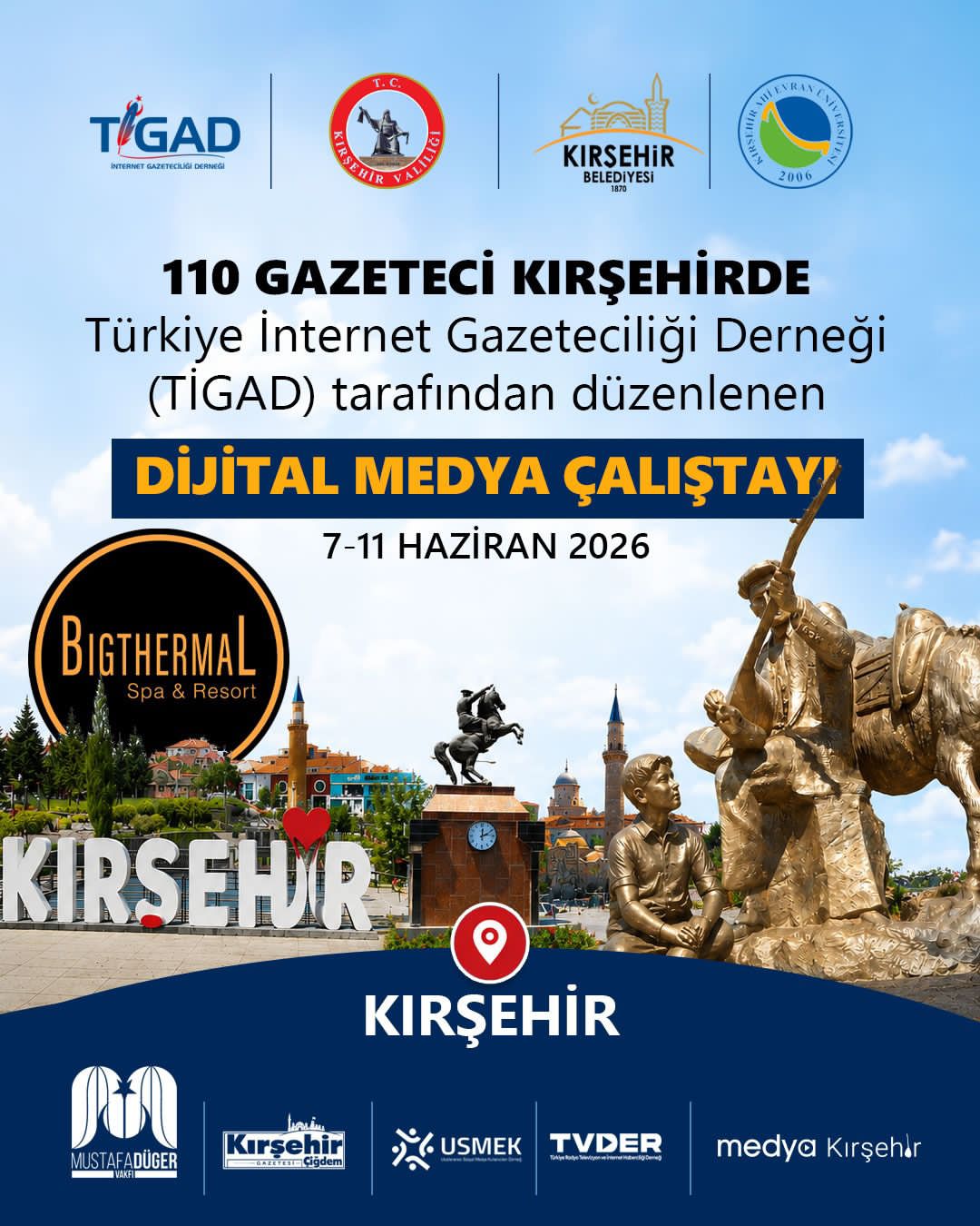 Kırşehir, Türkiye’nin Dört Bir Yanından Gelecek 110 Gazeteciyi Ağırlayacak