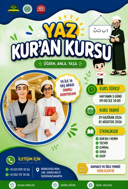 Sakarya’da Yaz Kur’an Kurslarında 