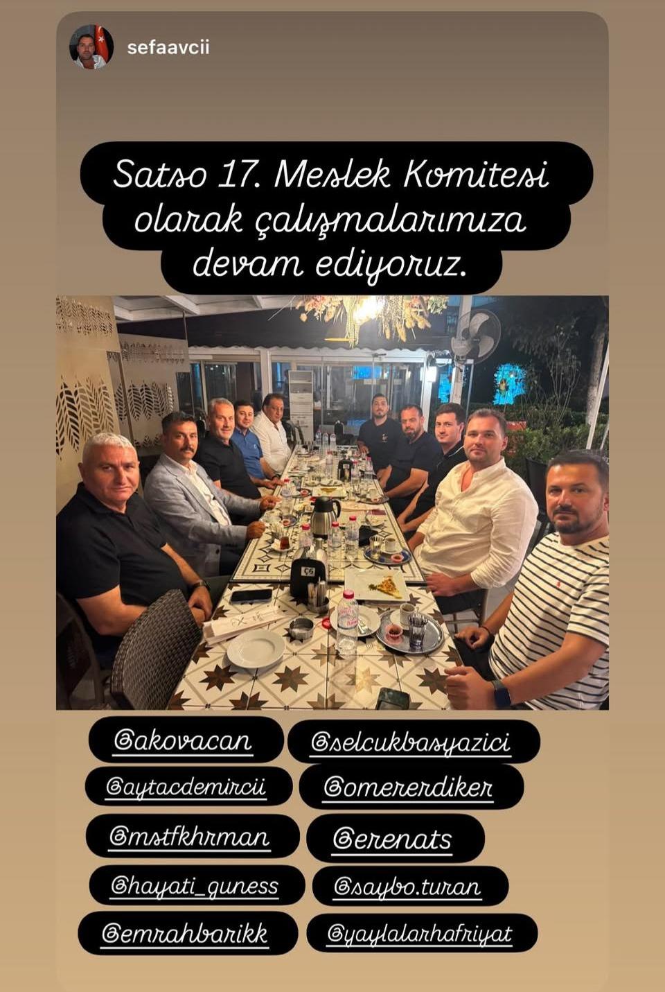 SATSO 17. Meslek Komitesi’nden Birlik ve İstişare Mesajı