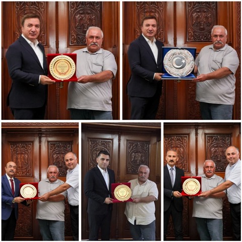 AYDOĞDU, CANPOLAT, KARTAL VE ŞEN’E RAZILIK PLAKETİ