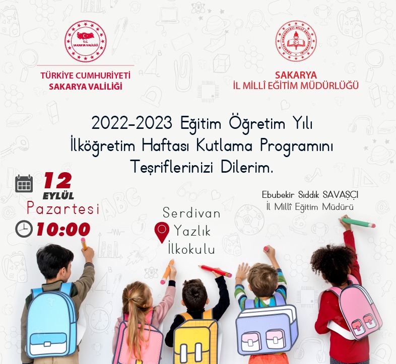 Eğitim Öğretim Yılı İlköğretim Haftası kutlama programı