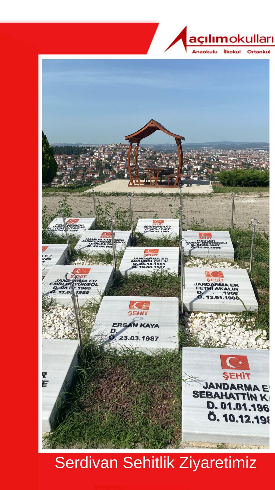 ÖZEL AÇILIM OKULLARINDAN ŞEHİTLİK ZİYARETİ.
