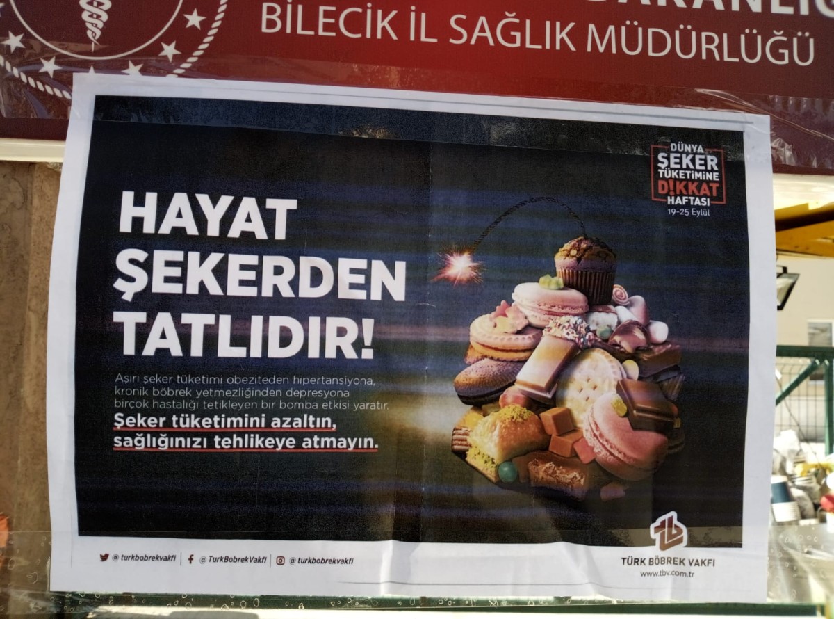 Sağlık ekipleri ilçe panayırında Diyabet hastalığına dikkat çekti