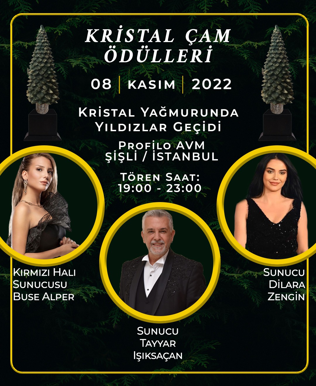 ‘Kristal Çam Ödülleri’ sahiplerini buluyor. 08 Kasım 2022
