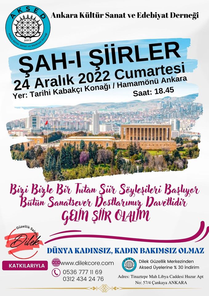 GELİN ŞİİR OLALIM; 24 Aralık 2022 Tarihi Kabakçı Konağında