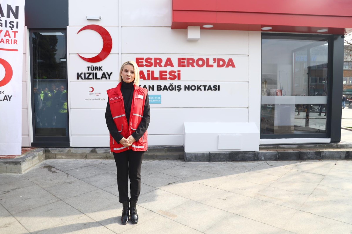 ESRA EROL'DA” AİLESİ KAN BAĞIŞ NOKTASI İSTANBUL BEŞİKTAŞ’TA FAALİYETE BAŞLADI.