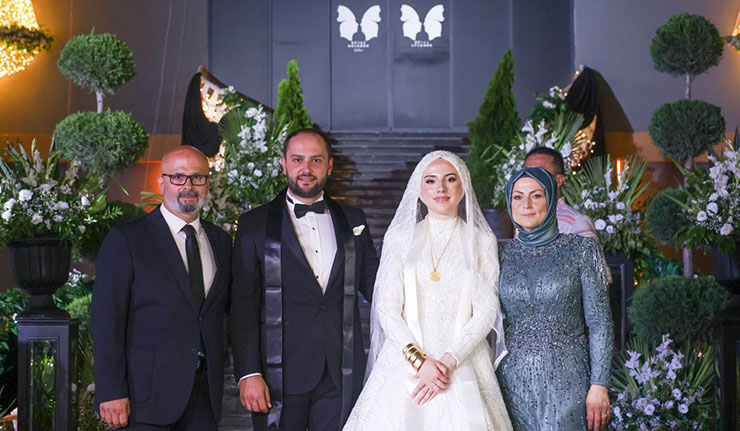  Burak Adıyaman ve Seda Güler çifti görkemli düğünle dünya evine girdi