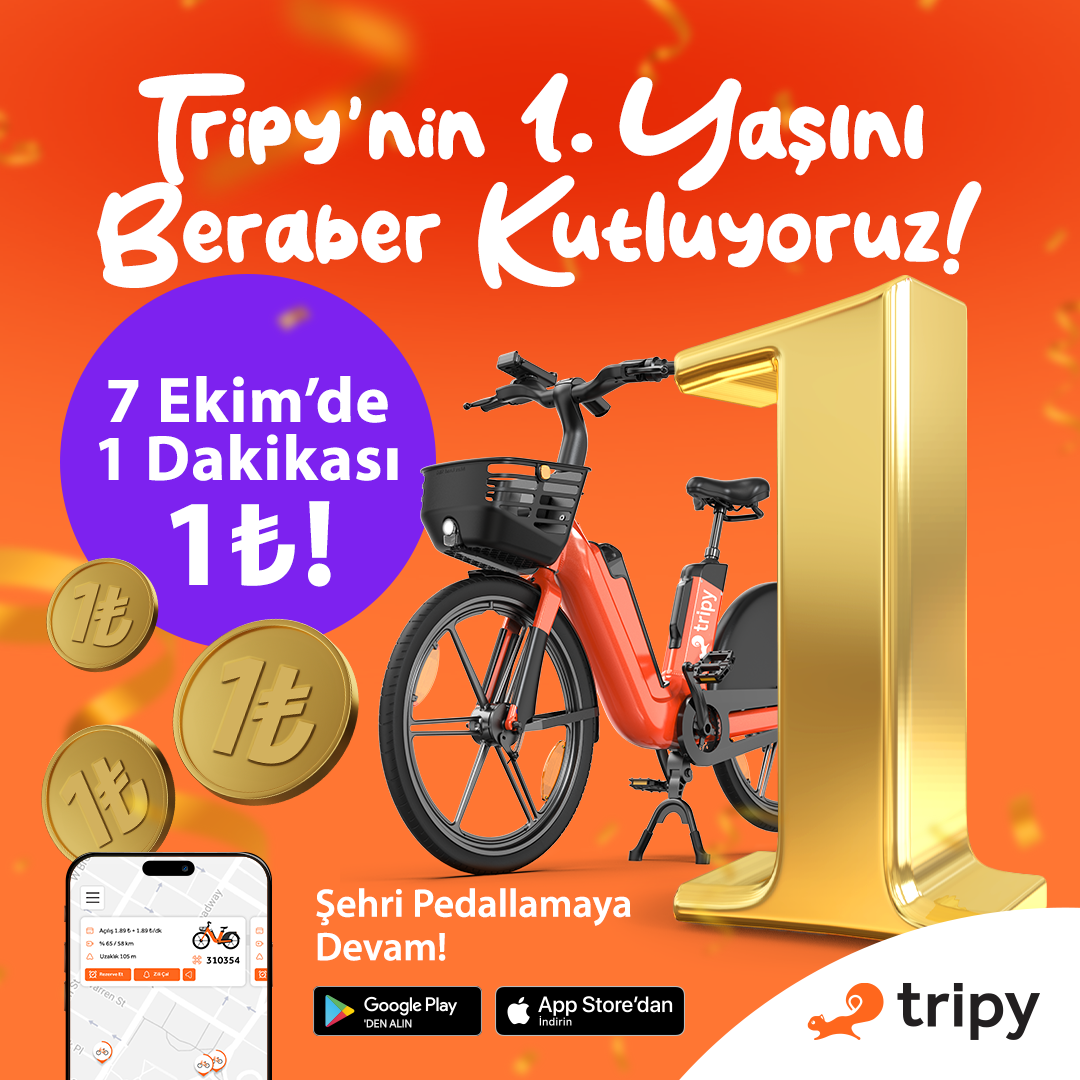 E-BİKE Tripy'nin 1'inci yaşı