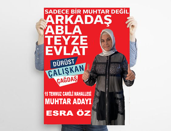 5 Temmuz Camili Mahallesi Muhtar Adayı Esra Öz İddialı Geliyor