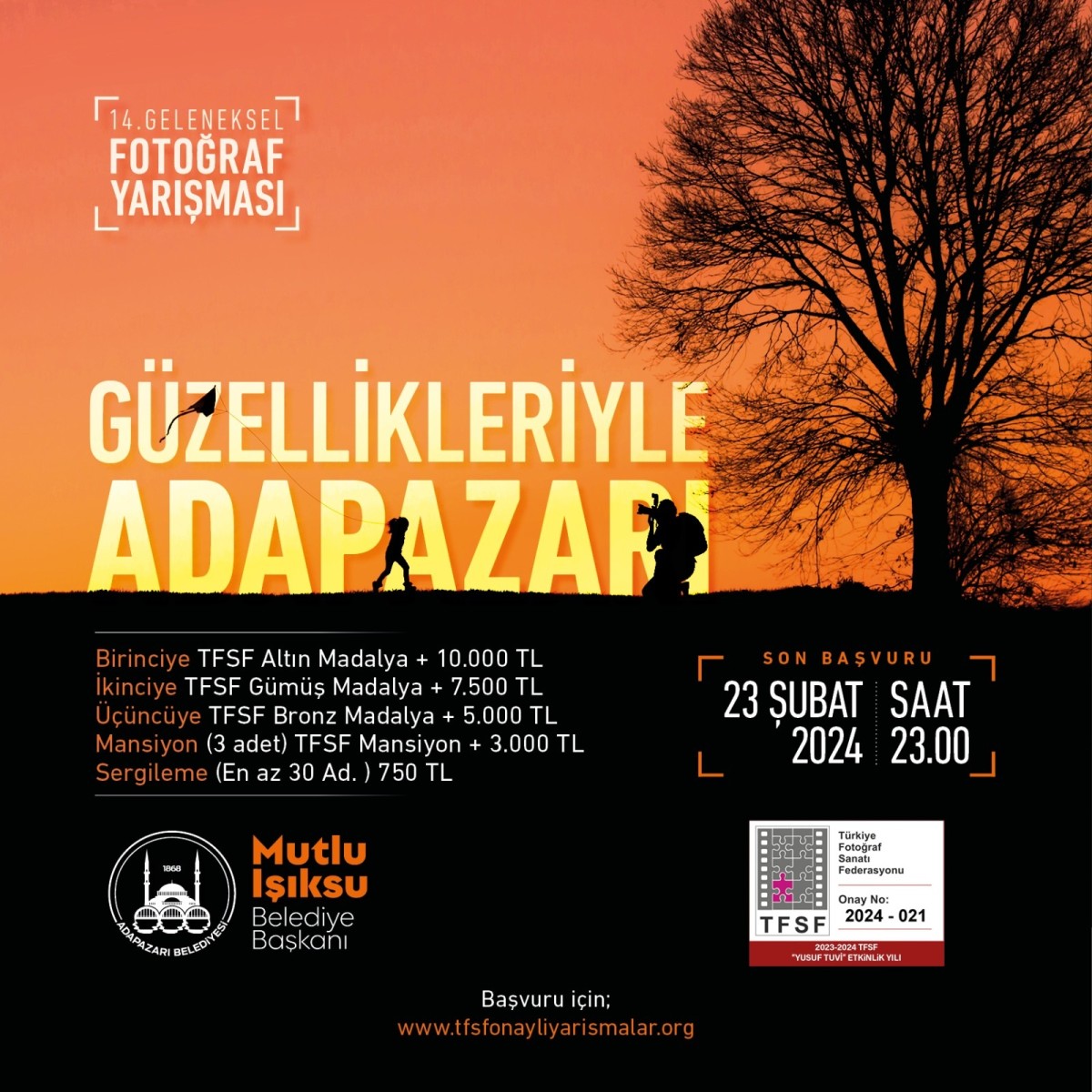 'Güzellikleriyle Adapazarı' Adapazarı Belediyesi Ulusal Fotoğraf Yarışması’na Başvurular Başlıyor
