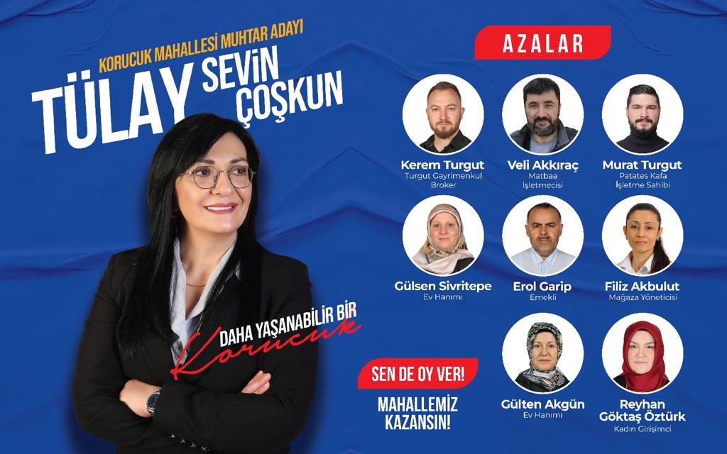 Korucuk Muhtar Adayı Tülay Sevin Çoşkun 