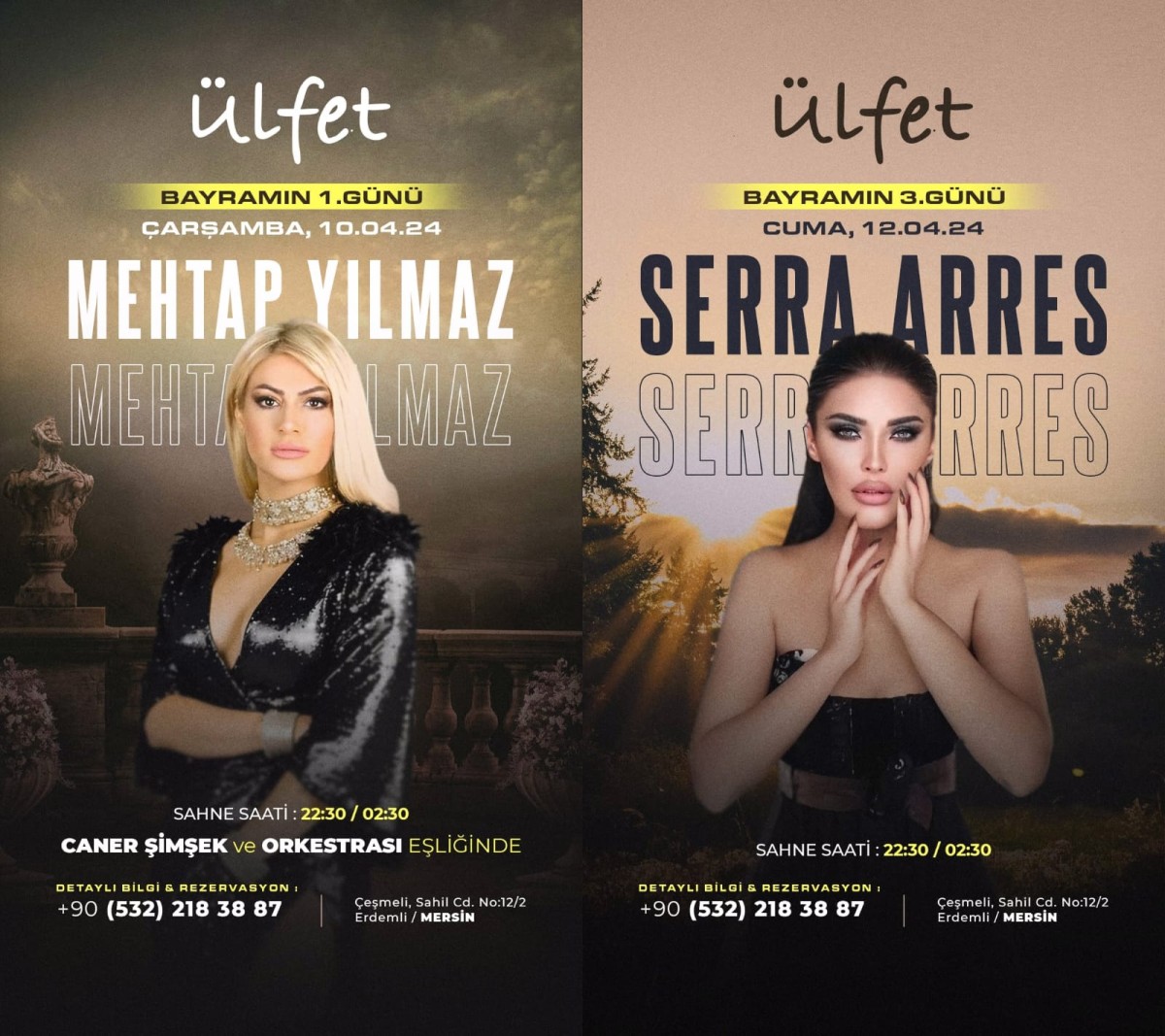 Ülfet  2 muhteşem konser ile bayramda ses getirecek!