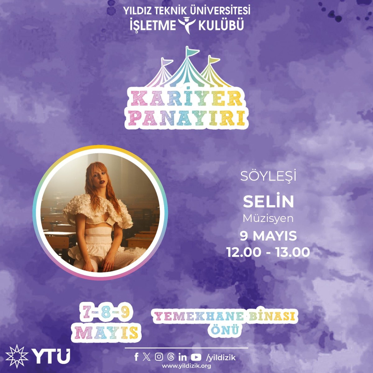 Yıldız İşletme Kulübü’nün 7-8-9 Mayıs 2024 tarihlerinde düzenleyeceği Kariyer Panayırı Etkinliğine Davet