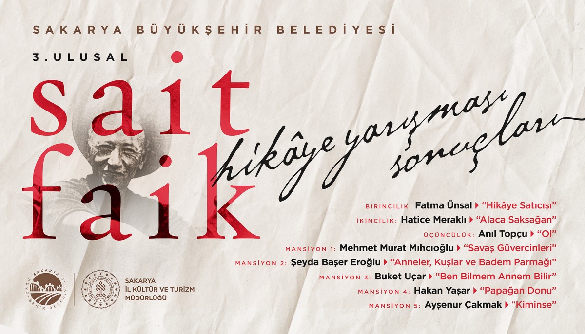 Sait Faik’in ‘kuşlar’ı yüzlerce kaleme ilham oldu: İşte Sakarya’nın kazanan hikayeleri