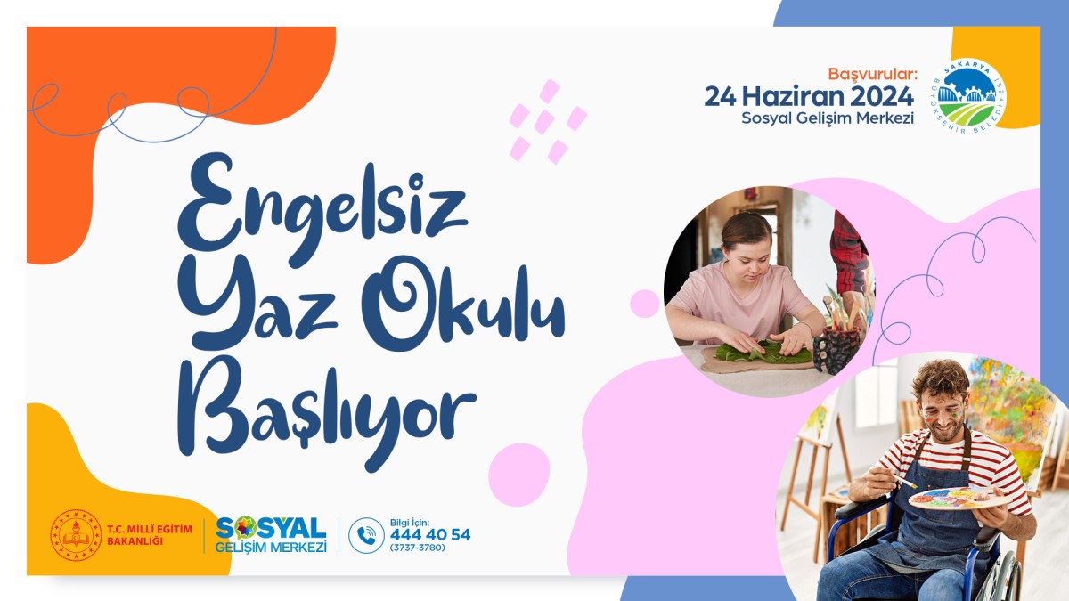 Sakarya SGM’de engelsiz yaz okulu başlıyor