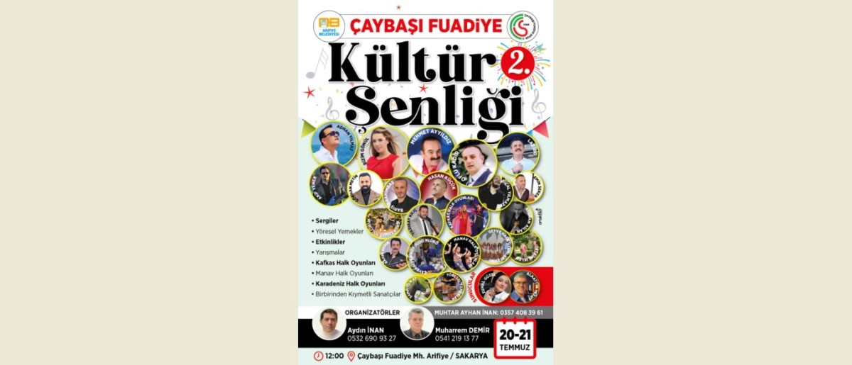 Çaybaşı Fuadiye Kültür Şenliği'nin ikincisi: 20-21 Temmuz'da renkli görüntülerle başlıyor