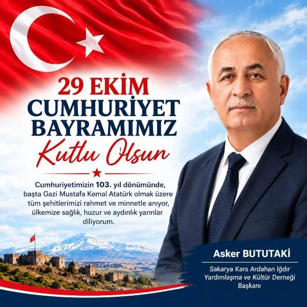 KAİDER’DEN CUMHURİYET’İN 103. YILINDA ANLAMLI MESAJ: "Cumhuriyet, Bağımsızlığımızın ve Ortak Geleceğimizin En Kıymetli Simgesidir"