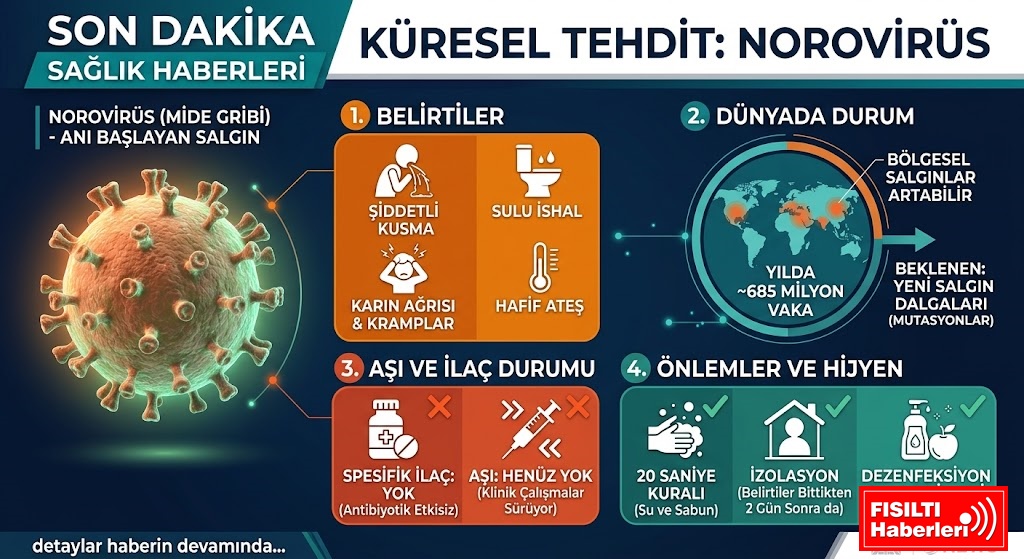 DÜNYA BU KABUSLA ÇALKALANIYOR! Norovirüs Nedir, Belirtileri Neler? Yeni Bir Küresel Tehdit mi Kapıda?