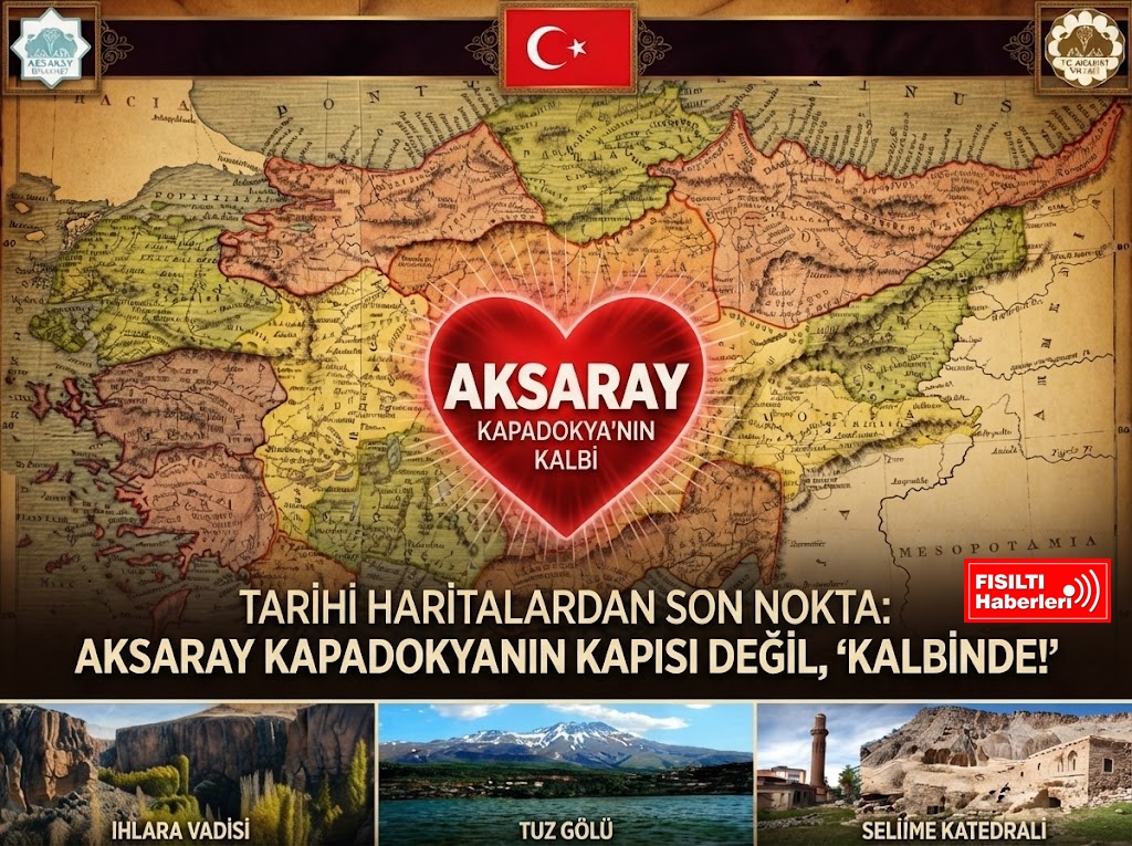 Aksaray Kapadokya'nın Kapısı Değil Kalbidir: Tarihi Haritalar Gerçeği Ortaya Koydu!