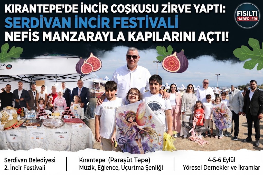 Serdivan İncir Festivali, Kırantepe’nin (Paraşüt Tepe) nefis manzarası eşliğinde görkemli bir coşkuyla kapılarını açtı.