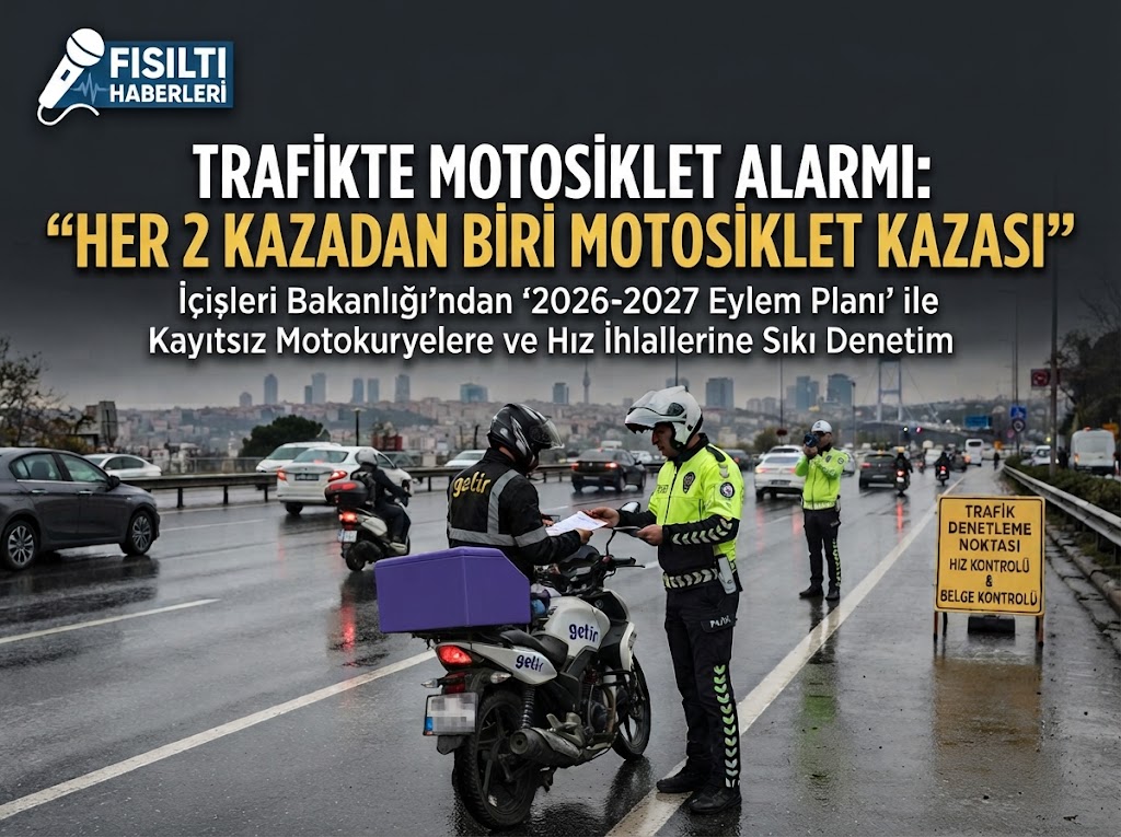 TRAFİKTE MOTOSİKLET ALarmi: 